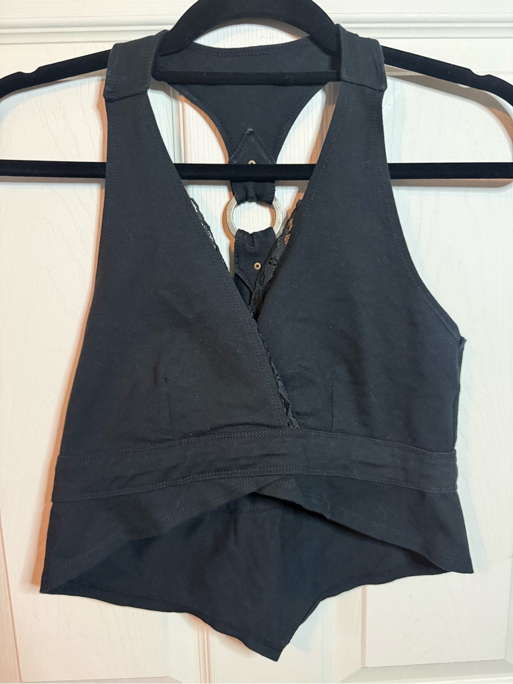 Fairy Floss Byron Bay Black Double Conch Halter Tank Woman’s Medium - Picture 2 of 11